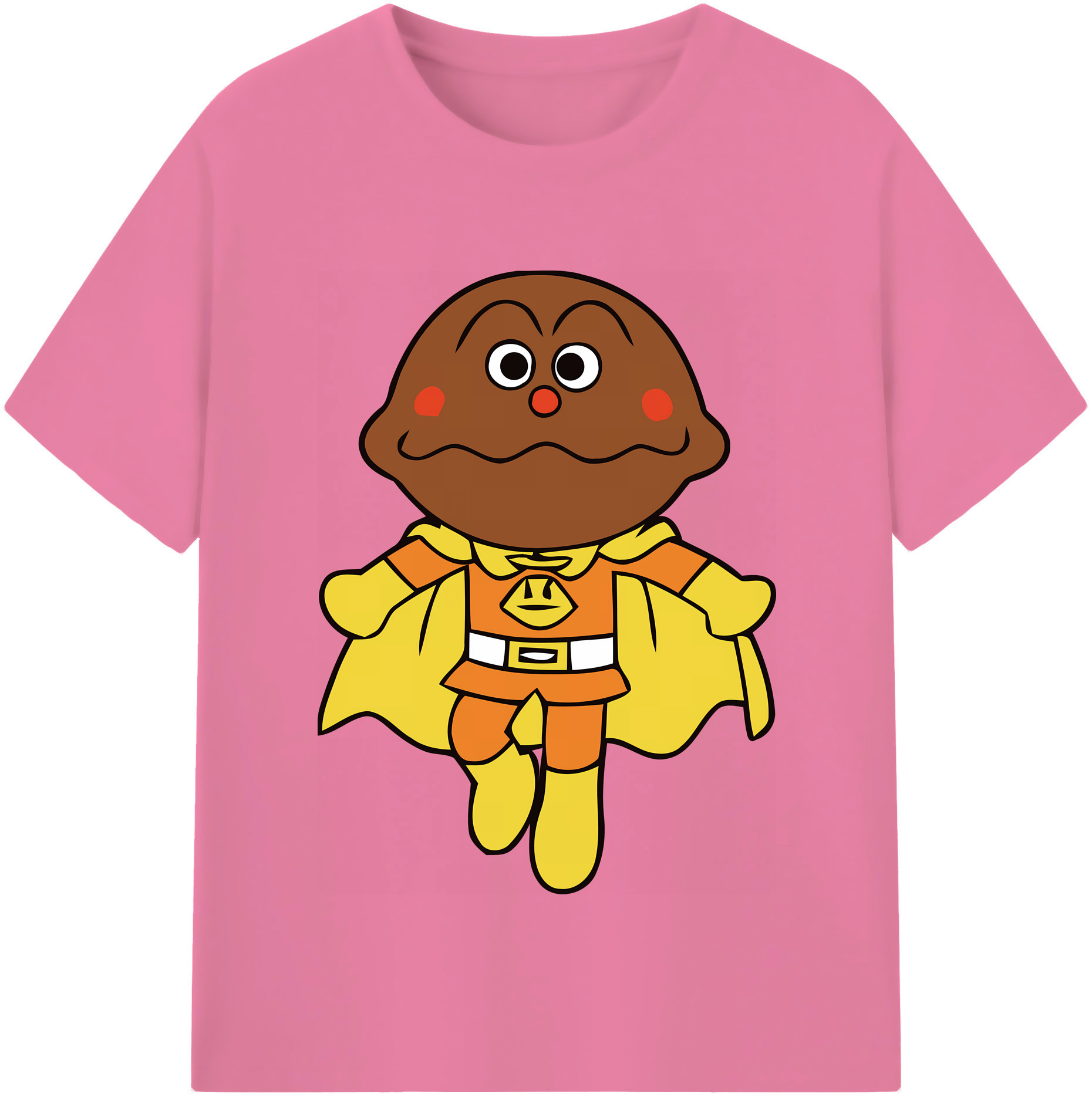 （画像用） アンパンマン Anpanman 綿100％半袖Tシャツ（フロントプリント）